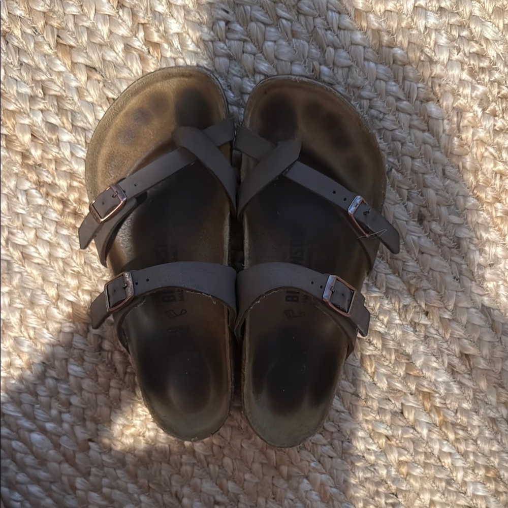 Birkenstock Tan Cross-Strap Sandals